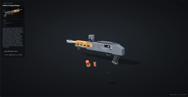 ISSACA 12 Gauge Shotgun live demo